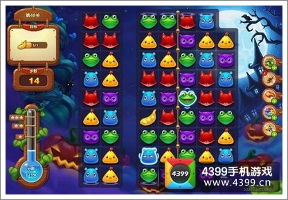 开心消消乐第48关三星攻略详解