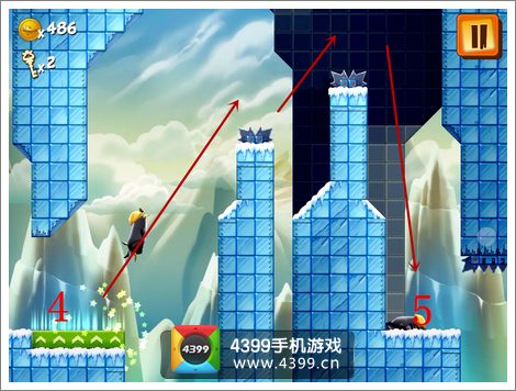 企鹅大冒险挑战关卡2怎么过