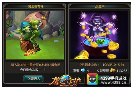 龙之守护游戏币