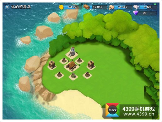 海岛奇兵19级木材资源岛防御阵型