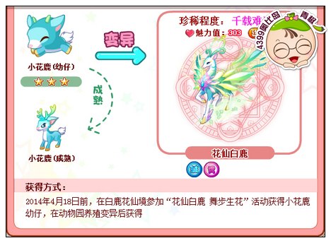 奥比岛花仙白鹿怎么得