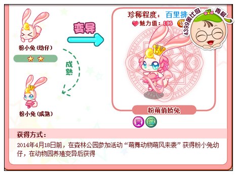 奥比岛粉萌俏娇兔怎么得
