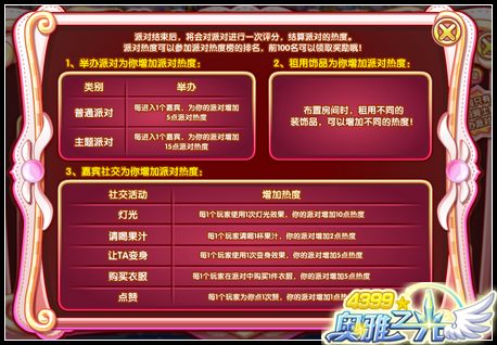 奥雅之光派对热度在哪 怎么得