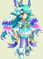 奥拉星白羽公主套装