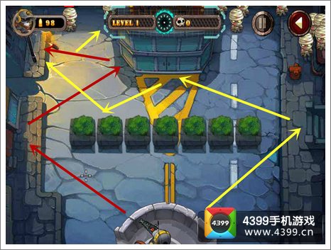 最后的子弹射击路线