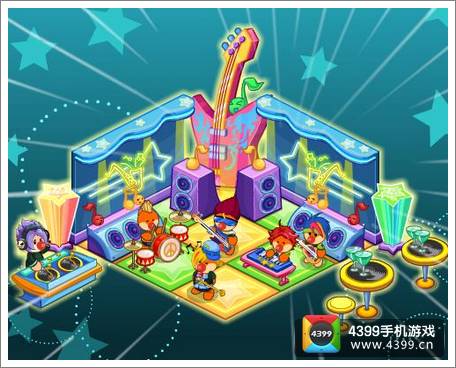 摩尔庄园豪华版摩登乐队炫酷登场 竞选最美庄园