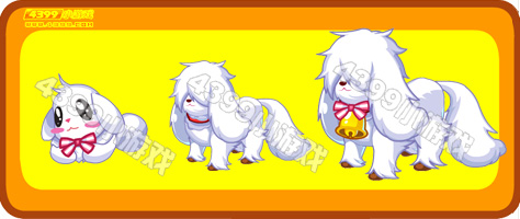 奥比岛萌萌白牧羊犬