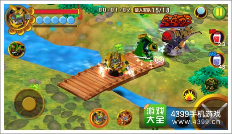 果宝三国副将对付炸弹人