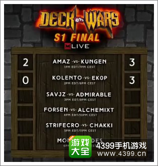 炉石传说Deck Wars比赛