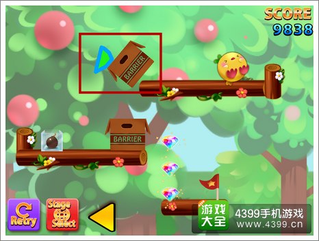 翻滚吧萌鸡第10关攻略