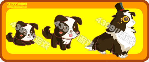 奥比岛绅士小黑犬