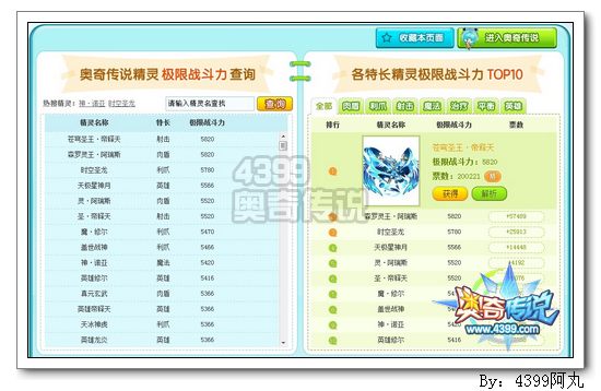 奥奇传说极限战斗力正式上线