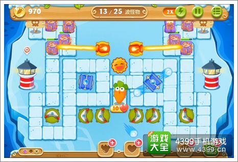 保卫萝卜2第104关攻略