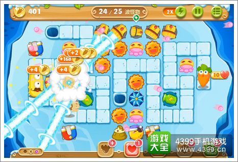 保卫萝卜2第107关攻略