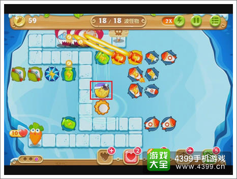 保卫萝卜2第111关攻略