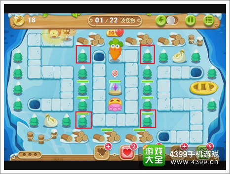 保卫萝卜2第112关攻略