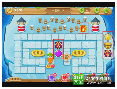 保卫萝卜2第115关攻略