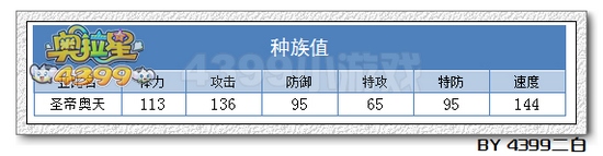 奥拉星圣帝奥天解析