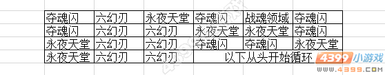 奥拉星魂刃夜王出招顺序