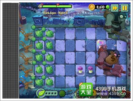植物大战僵尸2黑暗时代第四天攻略