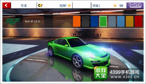 狂野飙车8A车RUF RT 12 S