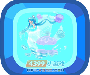 奥比岛蓝梦晶莹水母