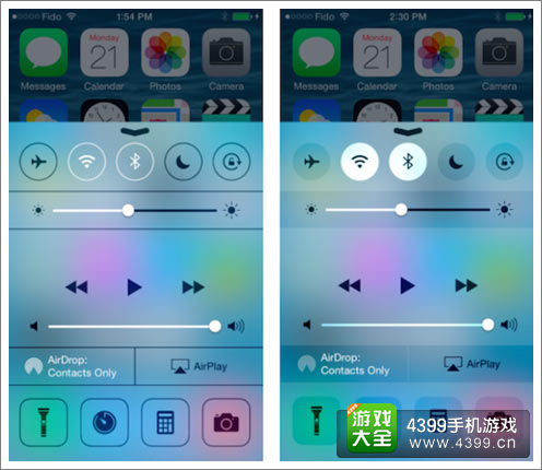 IOS 8控制中心