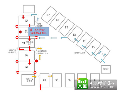 蜗牛CJ展位示意图