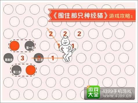 围住神经猫4步攻略