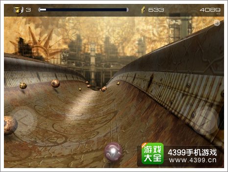 凹槽弹球世界3D画面