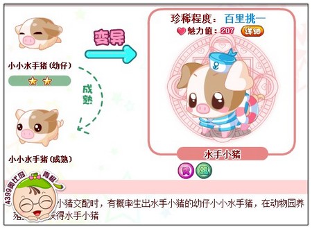奥比岛水手小猪怎么得