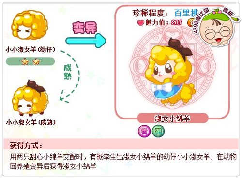 奥比岛淑女小绵羊在哪得 怎么得