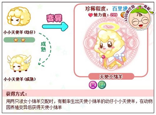 奥比岛天使小绵羊怎么得 在哪得