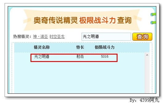 奥奇传说光之明道极限战斗力