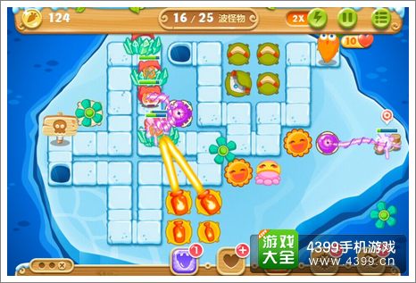 保卫萝卜2第124关攻略