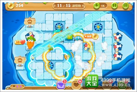 保卫萝卜2第125关攻略