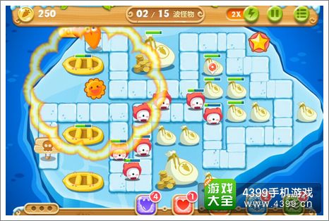 保卫萝卜2第130关攻略