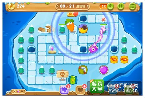保卫萝卜2第131关攻略
