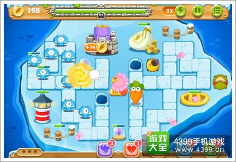 保卫萝卜2第133关攻略