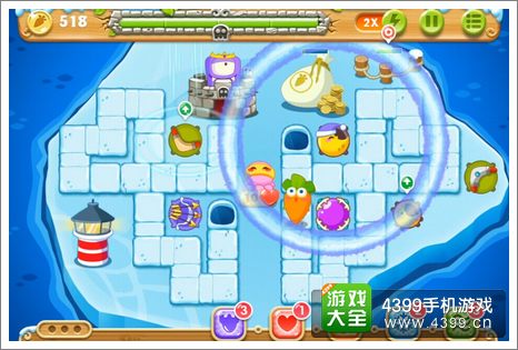 保卫萝卜2第133关攻略