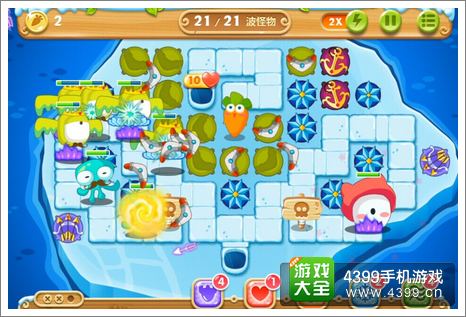 保卫萝卜2第134关攻略
