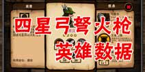 小小军团四星弓弩火枪英雄数据