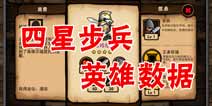 小小军团四星步兵英雄数据