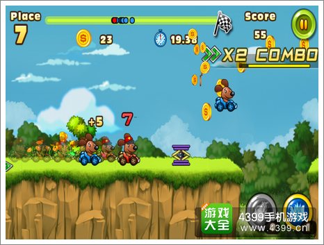 动物卡丁车跳跃道具