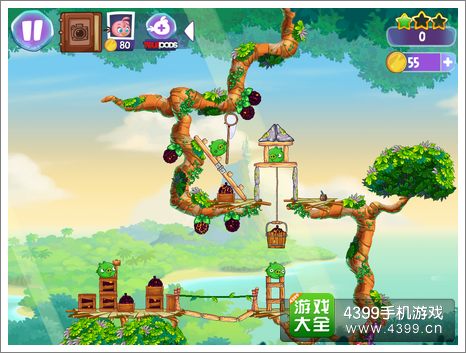愤怒的小鸟思黛拉第8关