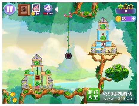 愤怒的小鸟思黛拉第10关