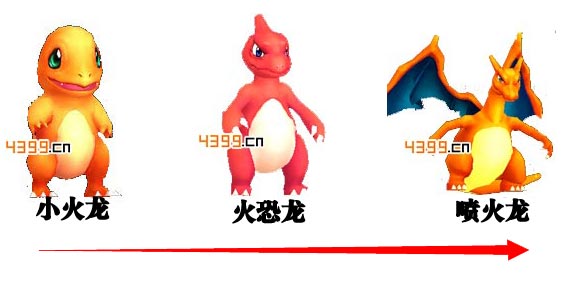 口袋妖怪小火龙进化流程详解