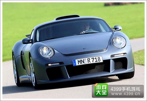 狂野白哦吃8RUF CRT3跑车