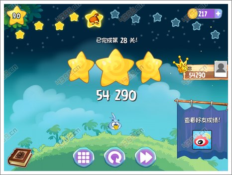 愤怒的小鸟思黛拉第28关