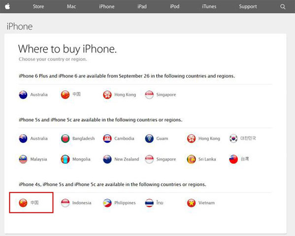 iphone6中国大陆上市时间